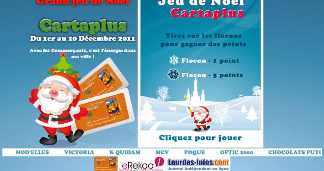 Jeu de Noël Cartaplus Lourdes